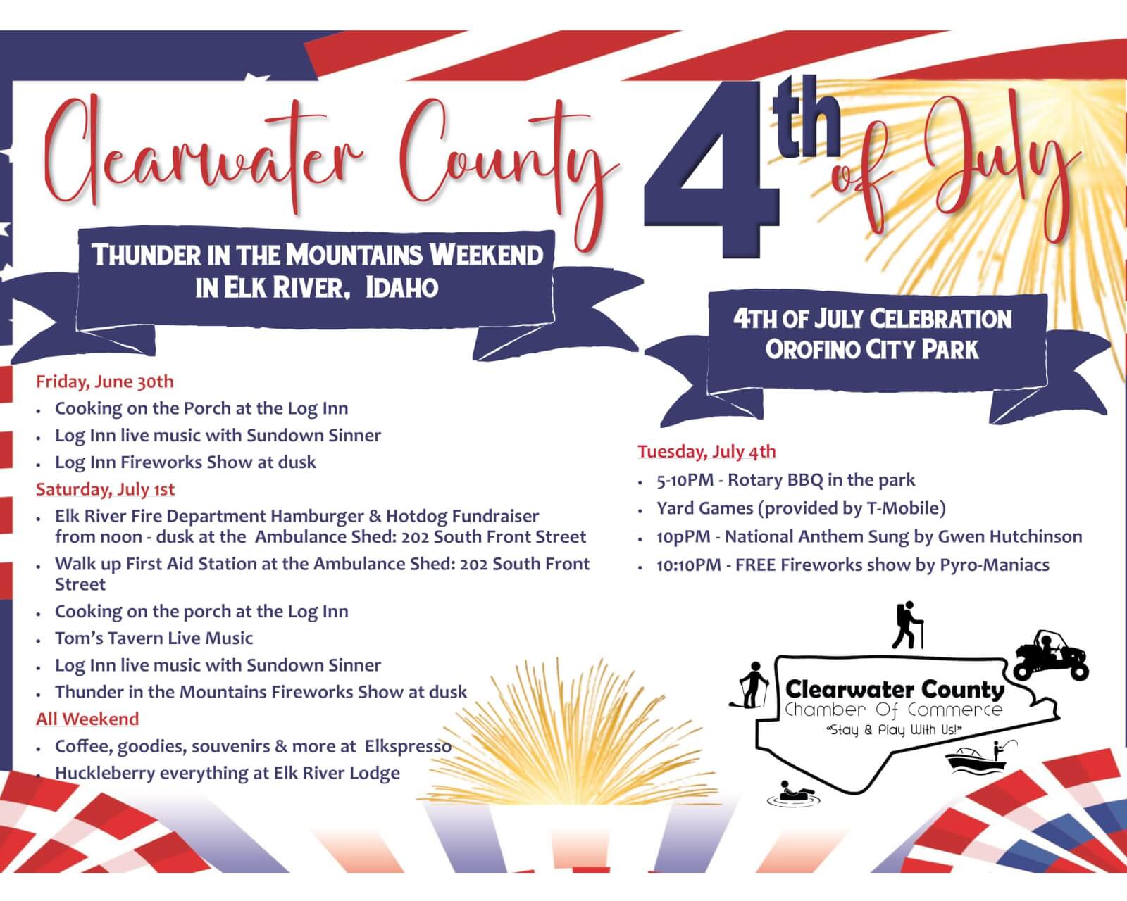 Clearwater County 4th of July Visit North Central Idaho